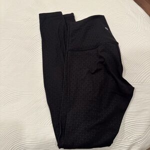 lululemon athletica Black Leggings with pattern